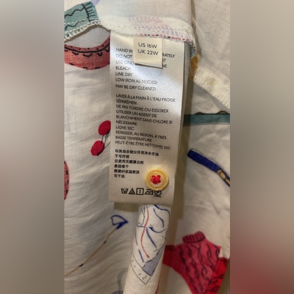 NWT Anthropologie Plus Maeve Snow Day Blouse 16W - Picture 7 of 7